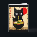Carte T-shirts graphiques drôles de chats japonais Ramen<br><div class="desc">Cadeaux d'anime T-shirts graphiques drôles de chats japonais Ramen de chats d'anime</div>