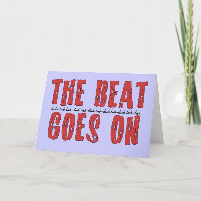 Carte T-shirts Heart Attack | Cadeaux pour les patients  (Devant)