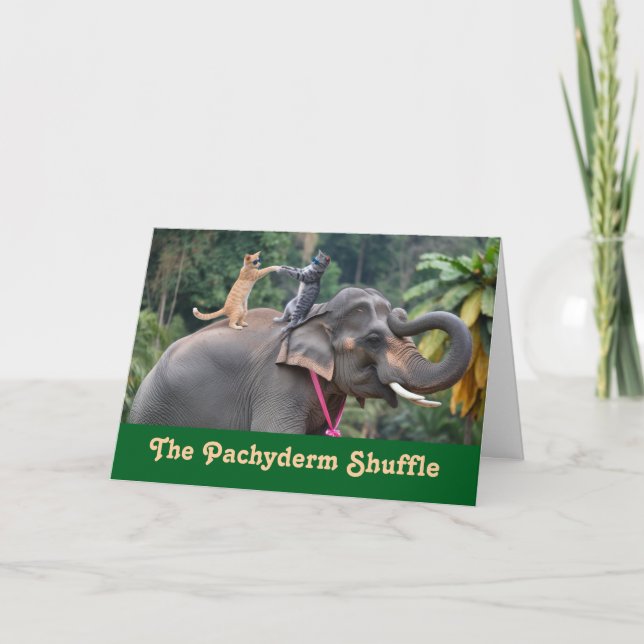 Carte Tabby Elephant Dance (Devant)