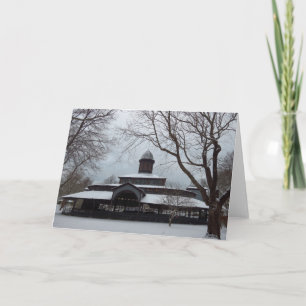Carte Tabernacle et ciel gris neige - Martha's Vineyard
