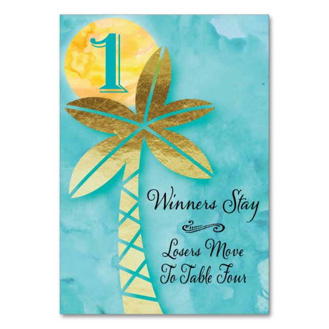 Carte Table Bunco Plage N° 1 À Quatre (Par défaut)