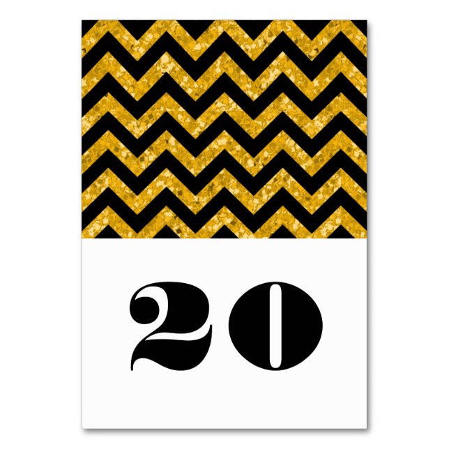 Carte table Chevron jaune (Par défaut)