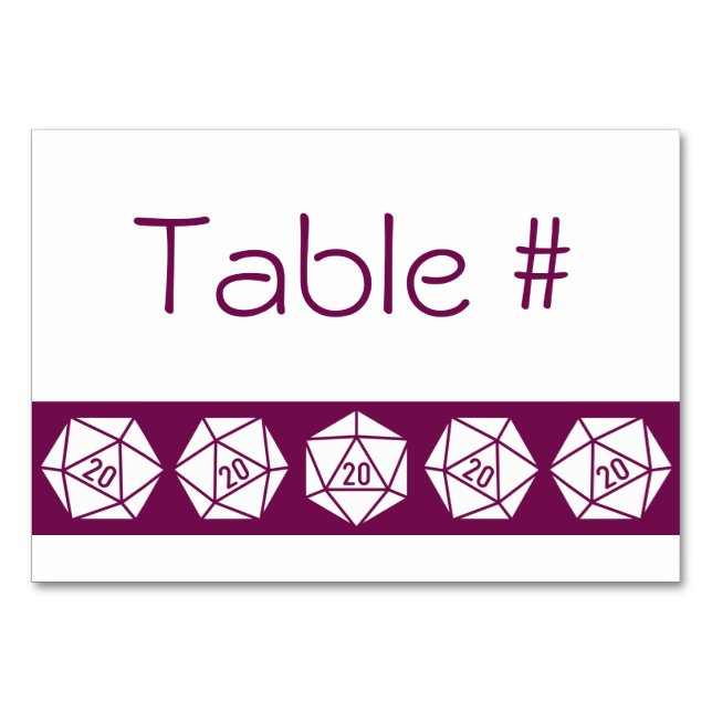 Carte table chic au vin (Devant)