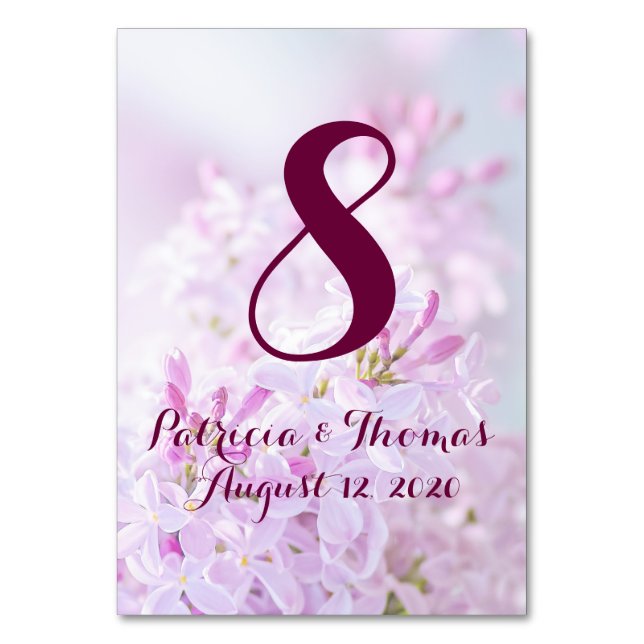 Carte table mariage personnalisable (Par défaut)
