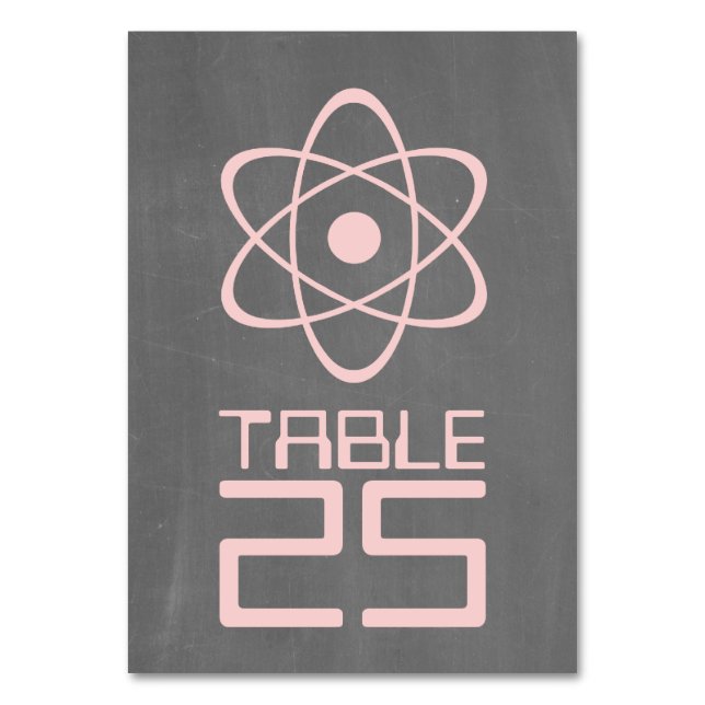 Carte table Pink Atomic Chalkboard (Par défaut)