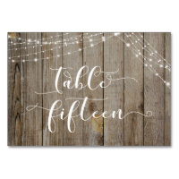 Carte Table Quinze Bois Patiné Brun & Lumières