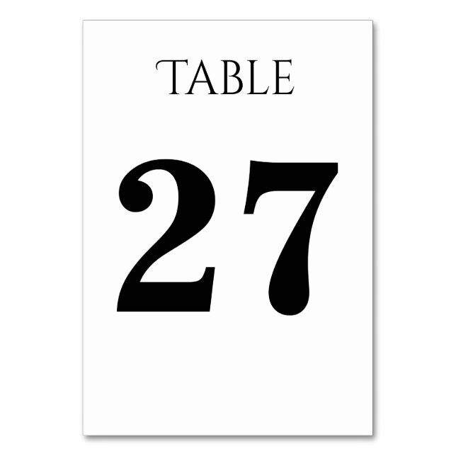 Carte table simple et personnalisable (Par défaut)