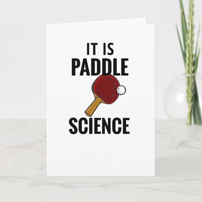 Carte Table Tennis Cadeaux Ping Pong Joueur de tennis de (Devant)