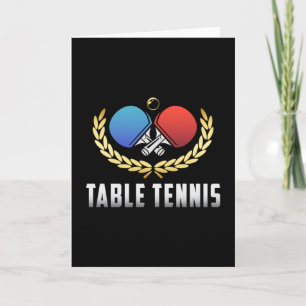 Carte Table Tennis Paddle Ping Pong Lecteur Drôle Cadeau