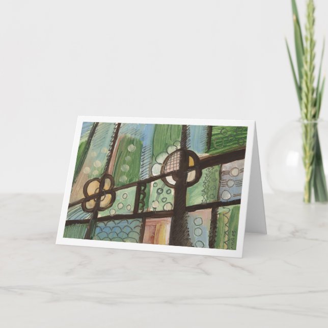 Carte Tableau Abstrait 06 Inspiré par la poterie de la T (Devant)