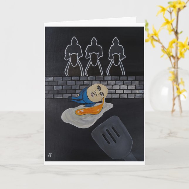 Carte Tableau Broken Then Fried d'Alfred Fox (Fleur jaune)