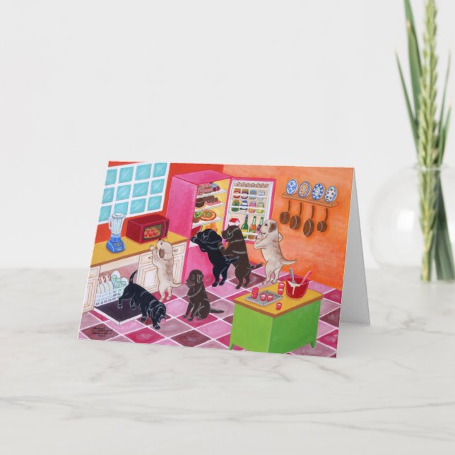 Carte Tableau de la fête de la cuisine du Labrador (Devant)