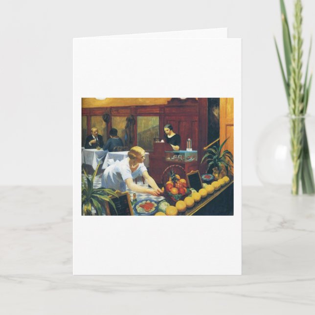 Carte Tables pour dames - Edward Hopper (Devant)