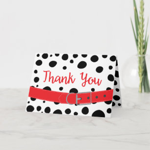 Carte Taches de dalmatien Anniversaire Merci