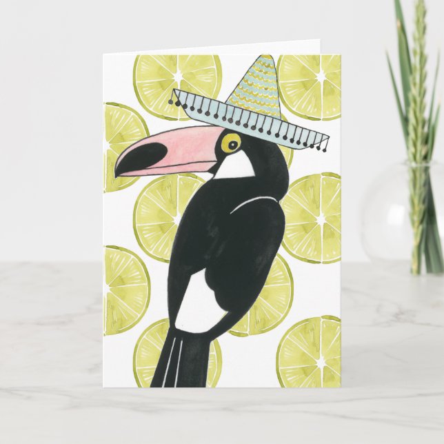 Carte Taco à propos d'amour | Toucan Sombrero (Devant)