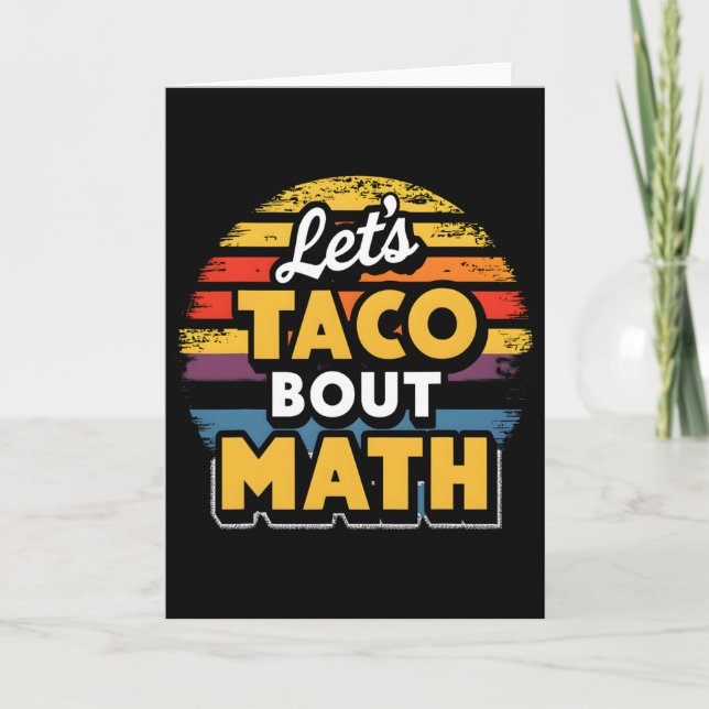 Carte Taco-blabla sur les maths ! Cinco De Mayo Blague s (Devant)
