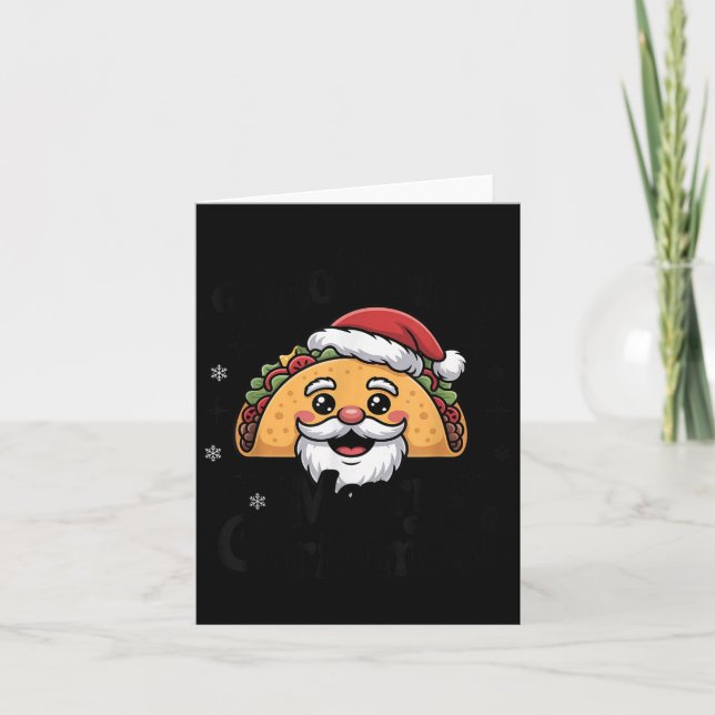 Carte Taco ‘bout A Merry Christmas Food Puns Mexican San (Devant)