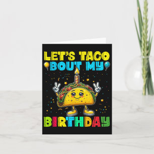 Carte Taco Bout My Birthday Funny Mexican Party Bo