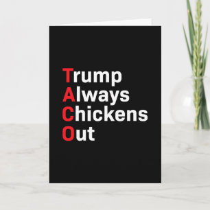 Carte Taco drôle Trump dégonfle toujours