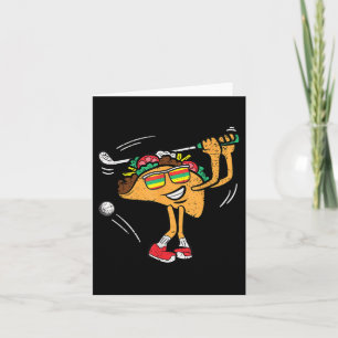 Carte Taco Golf Player Cinco De Mayo Mexicain Golfer Foo