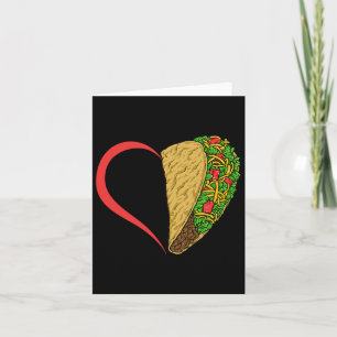 Carte Taco Heart Taco Mardi Gras Taco Cinco De Mayo Amou