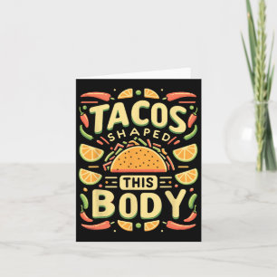 Carte Taco Lover Tacos Tacos A Formé Ce Corps