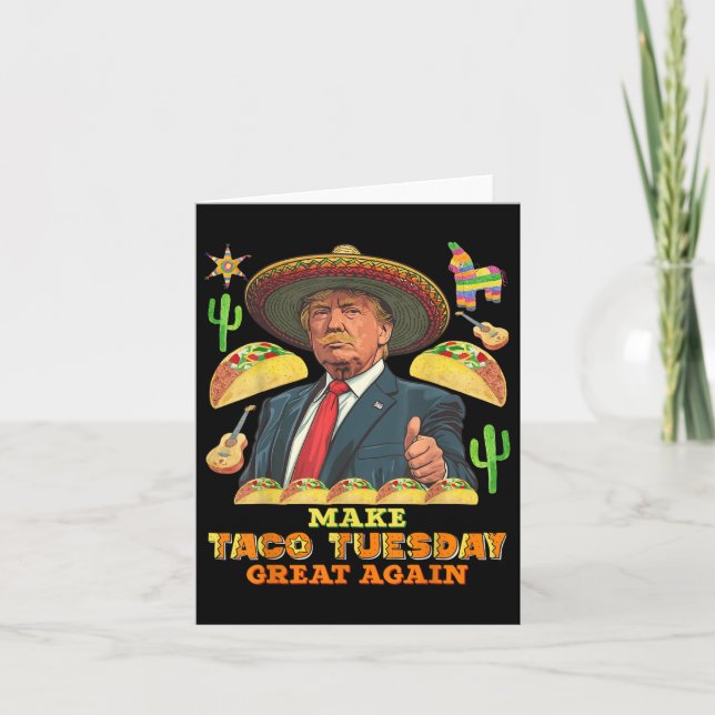 Carte Taco Mardi Rendre Taco Mardi Grand Donald (Devant)