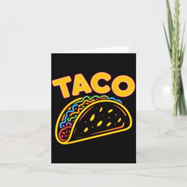 Carte Taco nourriture mexicaine  (Devant)