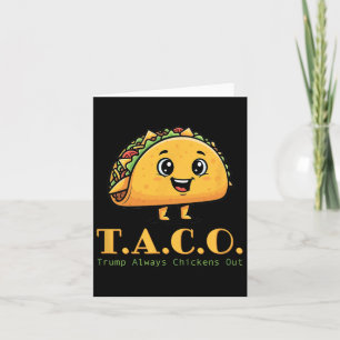 Carte Taco Trump Écrase Toujours La Blague Drôle Des Dém