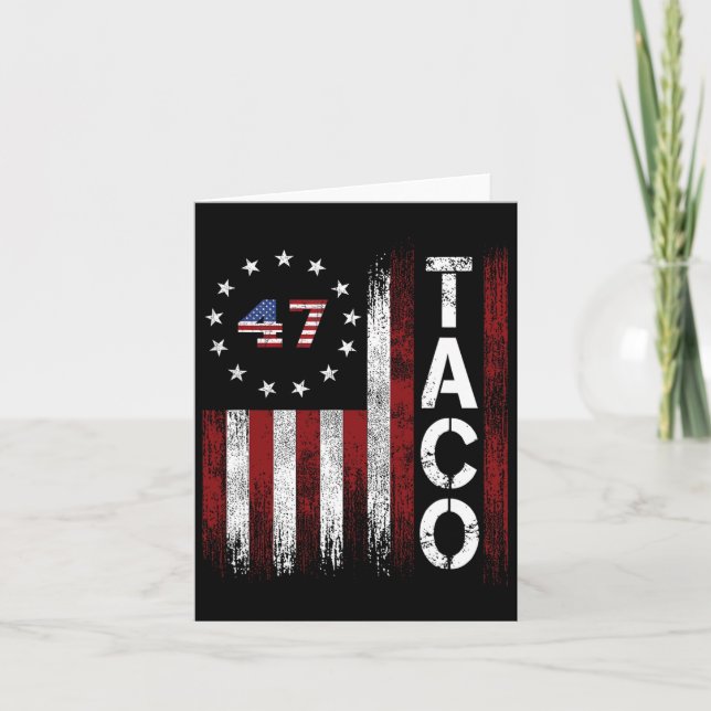 Carte Taco Trump est toujours en train de chasser (Devant)