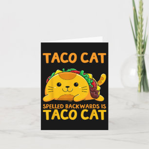 Carte Tacocat épelé à l'envers Chemise Taco Cat Cinco De