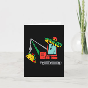 Carte Tacos de grue mexicaine garçons Cinco De Mayo fête