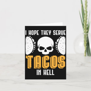 Carte Tacos Espagnols D'Halloween Mens Hope Serve Tacos