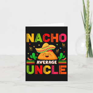 Carte Tacos Nacho Moyenne Oncle Famille Hommes Fête des 