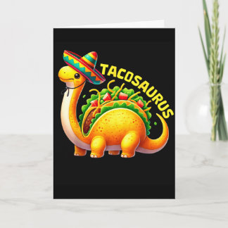 Carte Tacosaurus taco dinosaure dino cinq de mayo mexica