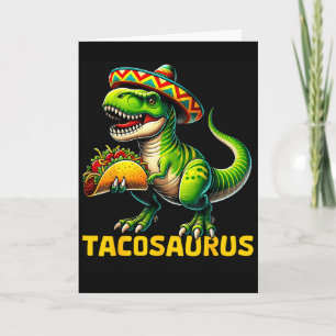Carte Tacosaurus taco dinosaure dino cinq mai mexica