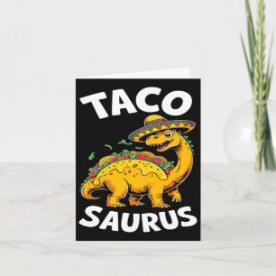 Carte Tacosaurus taco dinosaure dino drôle cinco de mayo
