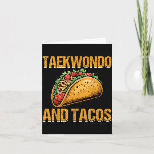 Carte Taekwondo Et Tacos - Arts Martiaux Amateur De Taco