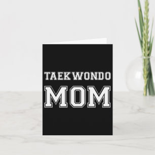 Carte Taekwondo Mom Funny Karate Lovers Cadeau Femme Mar