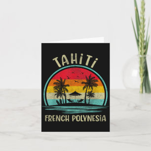 Carte Tahiti Plage Polynésie française Famille Été