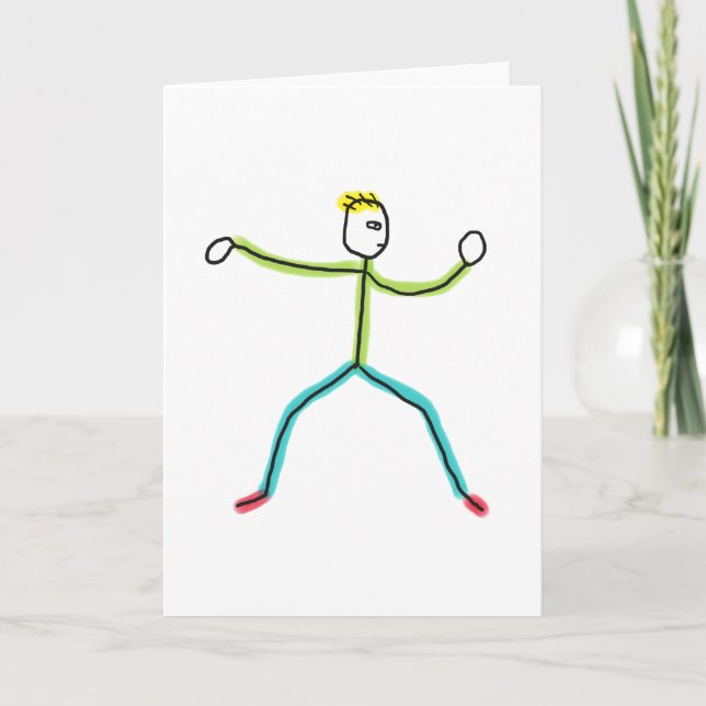 Carte Tai Chi Stickman (Devant)