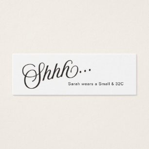 Carte taille simple Script Bachelorte Insertion