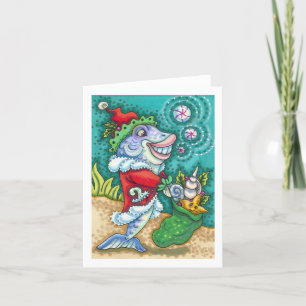 CARTE TAILLES DE POISSON SANTA CLAUS, STARFISH, BALLES D