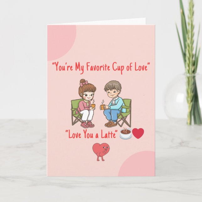 Carte T'aime beaucoup – Joli mug Valentine's Day pour le (Devant)