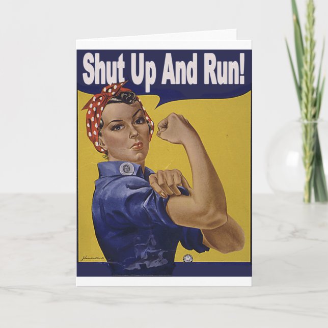 Carte Tais-toi et COUREZ ! ! ! (Devant)