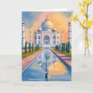 Carte Taj Mahal Inde Voyage Peinture