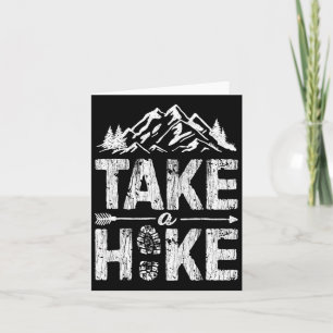 Carte Take A Hike Outdoor Hiking Nature Hiker Vintage Me