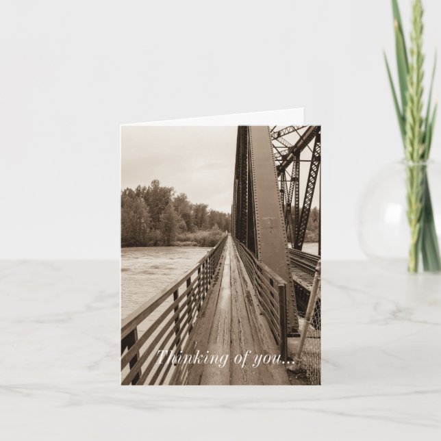 Carte Talkeetna Railroad Bridge Walkway Penser De Vous (Devant)