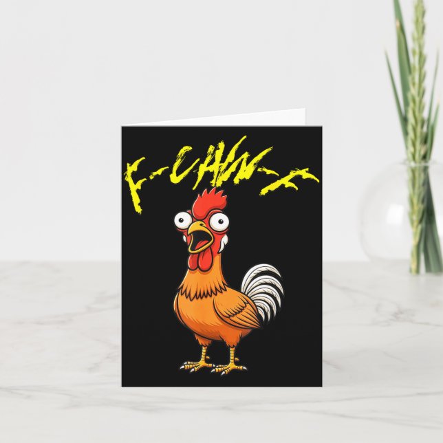 Carte Talking Funny Chicken  (Devant)