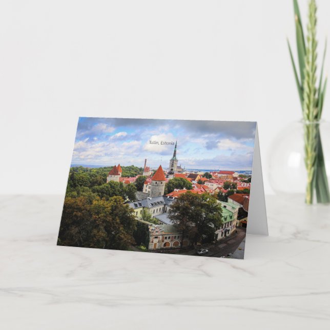 Carte Tallin, Estonie Centre historique (Devant)